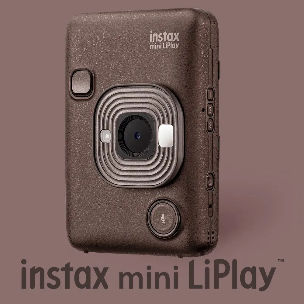 Fujifilm INSTAX MINI LIPLAY C BRONZE VN EX D US Instant Digital Camera, 20 Exposures Film, iOS/Android Compatible Accessory Kit