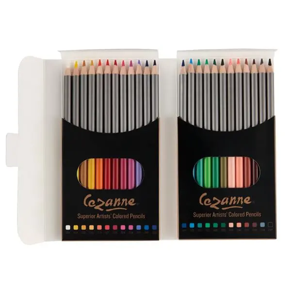 Creative Mark Cezanne Artistic Colored Pencils Set - 24 Count, Rich Pigments for Drawing, Blending, Landscapes, Art for Kids, Bold and Easy Coloring, Crafting Fun
