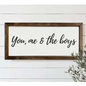 You Me & The Boys poster , Living Room Signs, Boy Mom, Gift For Mom, Farmhouse Signs, Poster No Frame