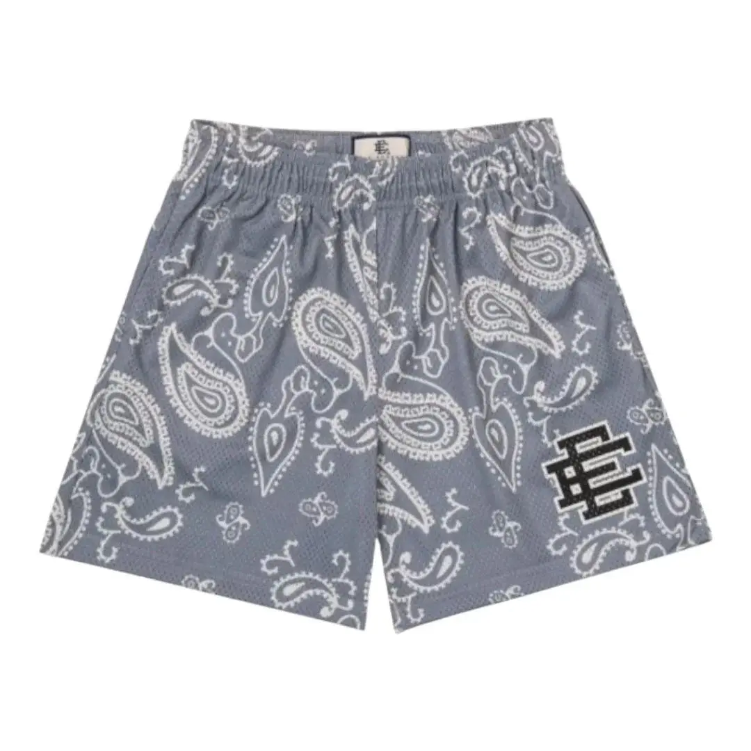EE Shorts - EE Grey Paisley