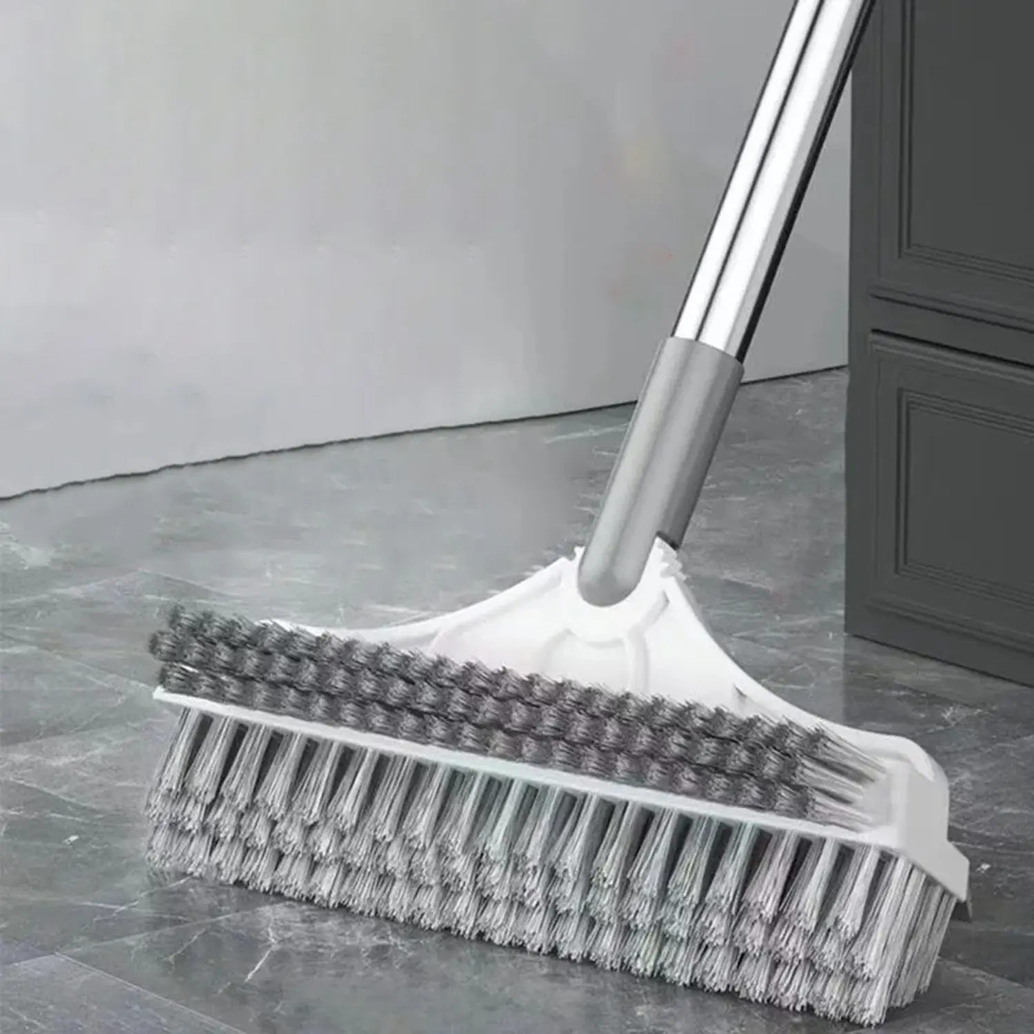 3-In-1 Grout Brush Bathroom Toilet Tile Scrubber Hard Bristle Floor Cleaner No Dead Angle Gap Household Cleaning Tool Home Use Cleaning Supplies House Cleaning Tools