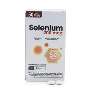 Selenium 200 mcg (From Yeast) – 100 Tablets