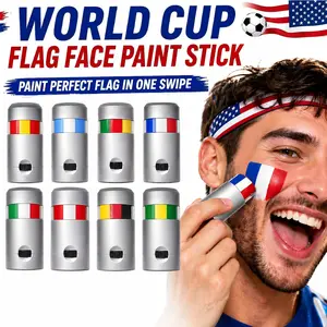 World Cup Flag Face & Body Paint Sticks - One Swipe Instant Team Colors. Vibrant  Makeup for Soccer Fans. No Skills Needed, No Brush Required. Water-Based & Easy Clean. Perfect for Stadiums, Sports Parties & National Pride. Game Day Ready.