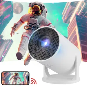 Mini Projector, Supports Portable Projection, Can Rotate for a 130-Inch Screen Movie Projection, Automatically Adjusts Trapezoid Shape, Compatible with Laptops, Pcs, Smartphones,  Short Throw HD Projector,  Automatic Trapezoidal Correction