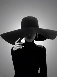 Wide Brim Foldable Sun Hat, Perfect for Beach Vacations, Stylish and Comfortable, Ideal for Summer Outdoors, Women's Fashion Accessory