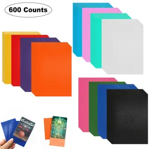 600 Card Sleeves, 12 Colors Matte/transparent, 9.1x6.6 Cm Trading Card Protectors, Storage for Mtg, Tcg, Baseball, Game, Sports Cards, Trading Card Toploaders
