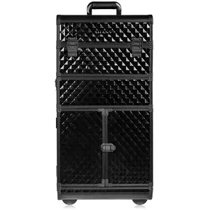 SHANY REBEL Series Pro Makeup Artists Rolling Train Case Trolley Case