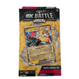 Pokémon Trading Card Game Tapu Koko ex Battle Deck featuring a ready-to-play 60-card deck.