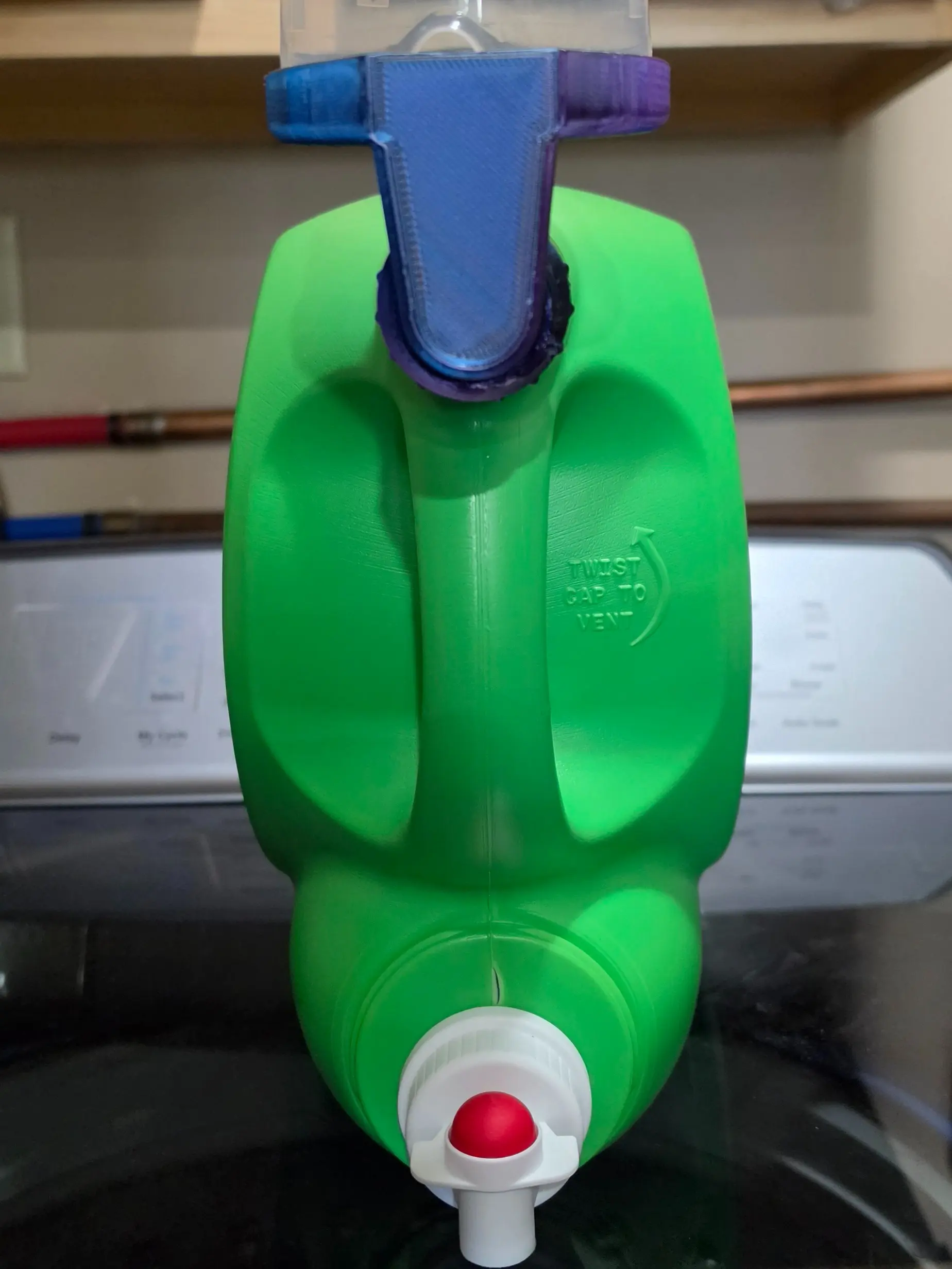 Laundry cup holder with drain