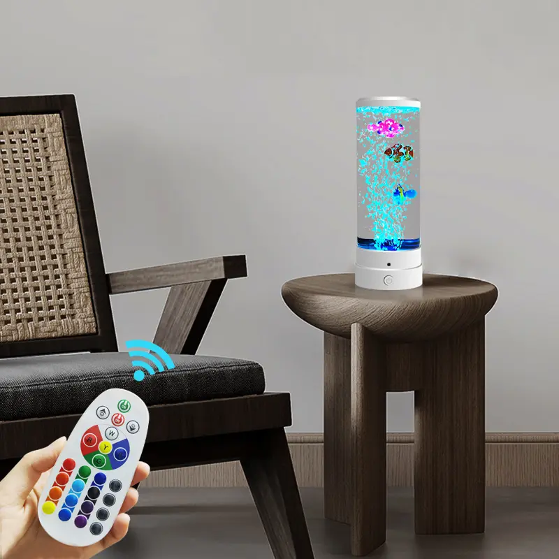 Bubble Fish Lamp (White) Remote Control Version