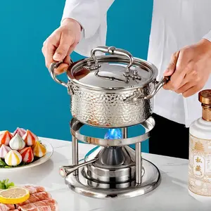 Inflatable Hot Pot, Single-Serving Hot Pot, Ideal for Private Dining at Clubs and Hotels, One Pot per Person, Gas Stove, Household Gas