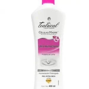 Teatrical Ultra Humectante Body Cream with Vitamin E for Extra Dry Skin Almond & Coconut