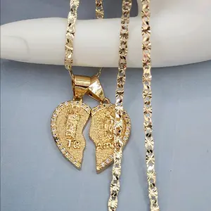 te amo saint jude virgin Mary heart with stones  chain 18"inches 24"inches available