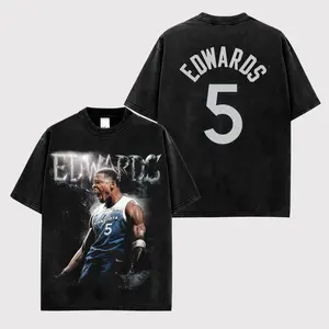 Anthony Edwards 5 Shirt Premium Cotton V2, Ant-Man Shirt, Anthony Edwards Fans, The Bad Boy Shirt, Wolf Pack Fans, Timberwolves Fans, Basketball Shirt, Game Day Fit