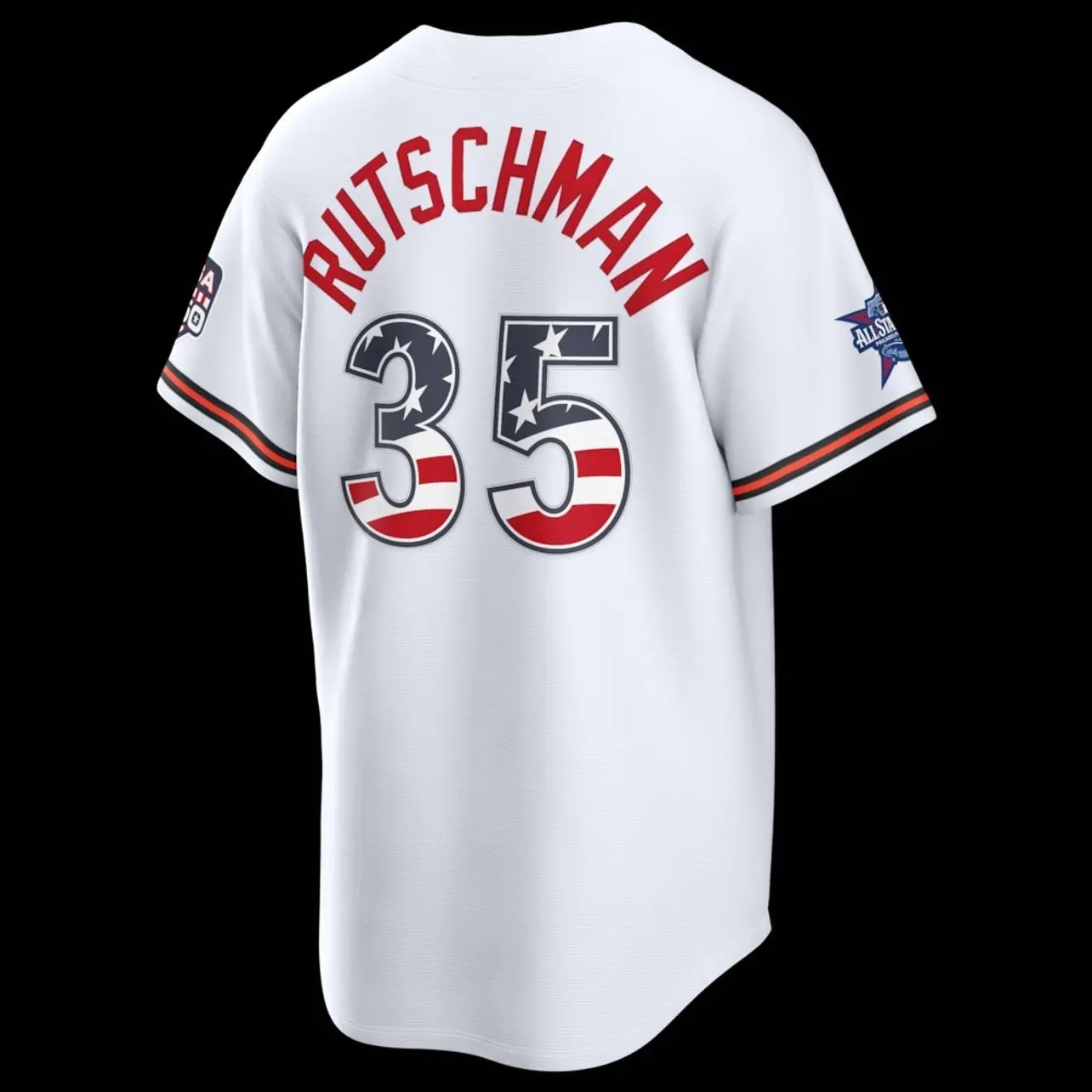Unisex Baseball Baltimore USA 250 Stadium Jersey Rutschman 35 2026 All-Star Edition Stars & Stripes Cream Stadium Jersey