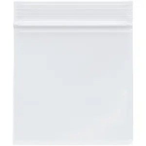 Plymor 4" x 4", 2 Mil Zipper Reclosable Plastic Bags