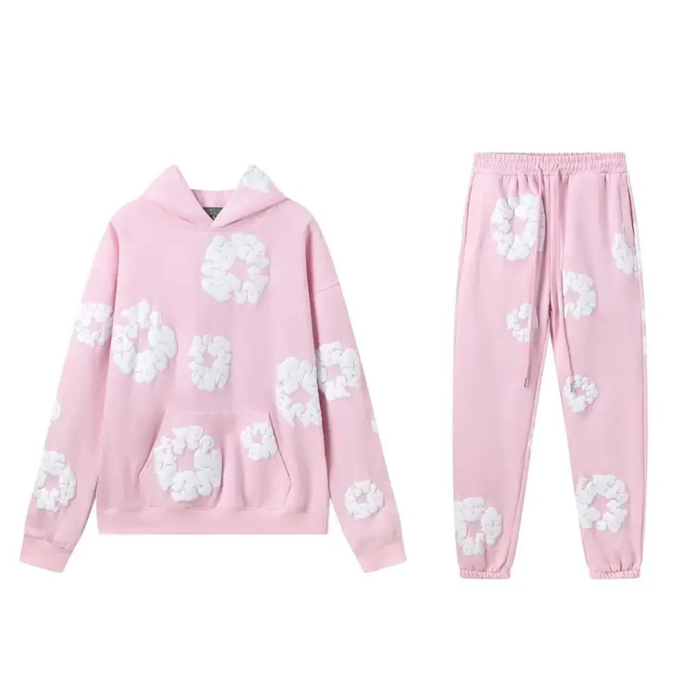 Pink set (white floral wreath)