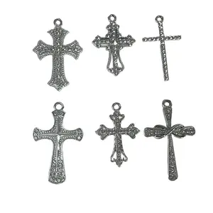 Cross Set - Metal Cross Accessories for DIY Jewelry Crafting Necklaces Bracelets and More Versatile Pieces for Creative Projects