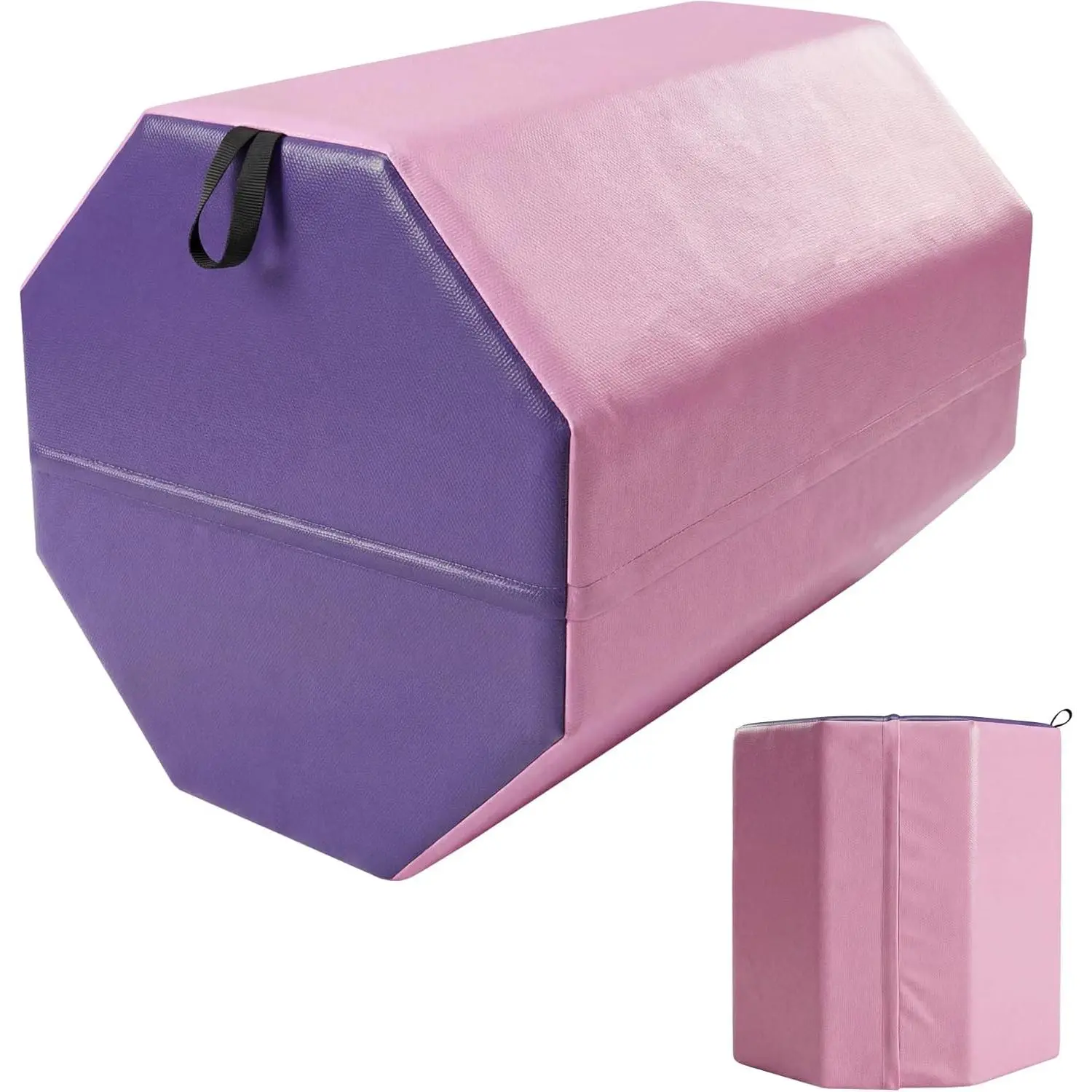 Octagon Mat Gymnastics with Foam & Waterproof Cover, Skill Shape Tumbling Mat Gymnastics Octagon, Octagon Tumbling Mat Somersault Backbend Trainer, Cheerleading & Martial Arts