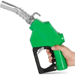 1" NPT Automatic  Nozzle & Hook,  Gas Pump Handle, 19/16"(OD=30mm) Max Flow 30GPM,  Transfer Pump Nozzle For Gasoline, , Biodiesel, Kerosene, Auto Shut Off 3-speed Padlock
