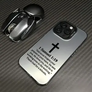 Minimalist Christian Cross Phone Case Uplifting "God Never Forgets Your Prayers" Verse Durable Slim-Fit Phone Shell Lightweight & Non-Slip Full Coverage To Protect Your Device From Accidental Damage  For iPhone 17.16.15.14.13.12.11.X.XS.XSMAX.XR.8.7