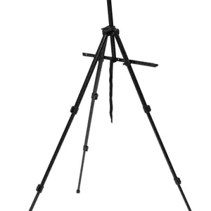 Folding Easel Foldable Tripod Easel Picture Holder Stand Picture Stand DIY Easel Tripod Drawing Stand Photo Painting Stand Show Rack Lift Type Art Supplies Aluminum Alloy 55.5 inches tall