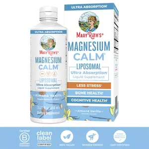 MaryRuth's Magnesium Calm Liposomal - Magnesium Bisglycinate - Muscle & Bone Support - Mood Support - Vegan - Non-GMO - Gluten Free - 15.22 Fl Oz