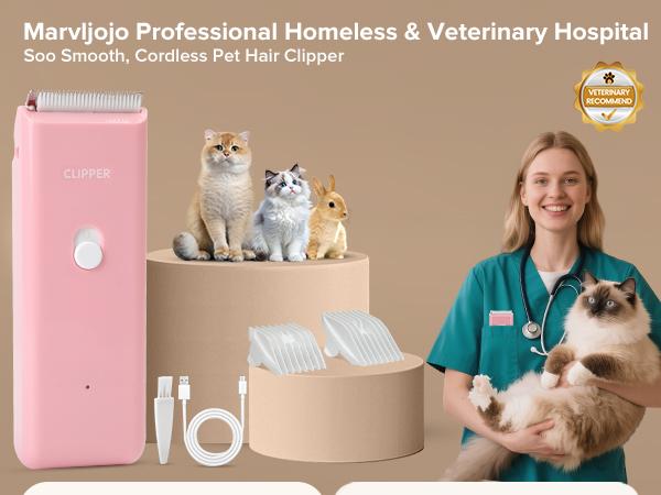 Feet Hair Trimmer, Dog Cat Clippers,Quiet Washable USB Rechargeable Cordless Dog Grooming Kit,Electric Pets Hair Trimmers Shaver Shears for Dogs and Cats