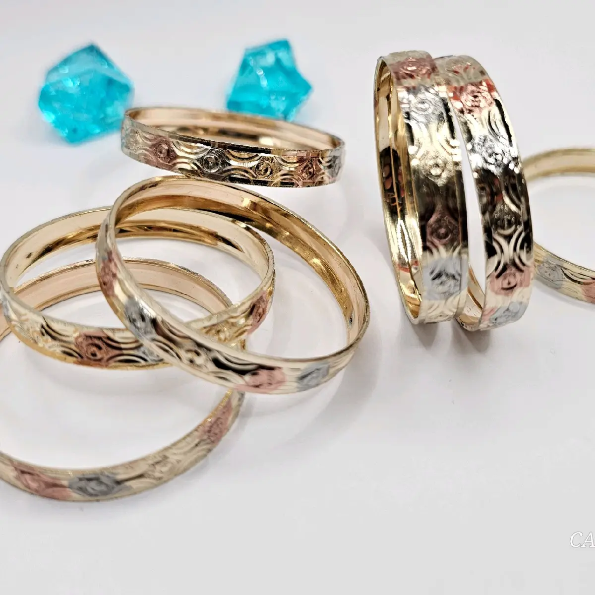 bracelets seven set  Gold-plated #2 small BABYES  three colors small 7 bracelets  designs maybe varie