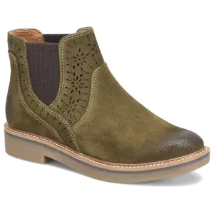 Comfortiva Suede Lasercut Bootie - Raya