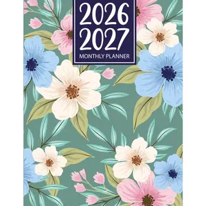 2026-2027 monthly planner: Two Year Calendar from January 2026 to December 2027 with Holidays - Paperback