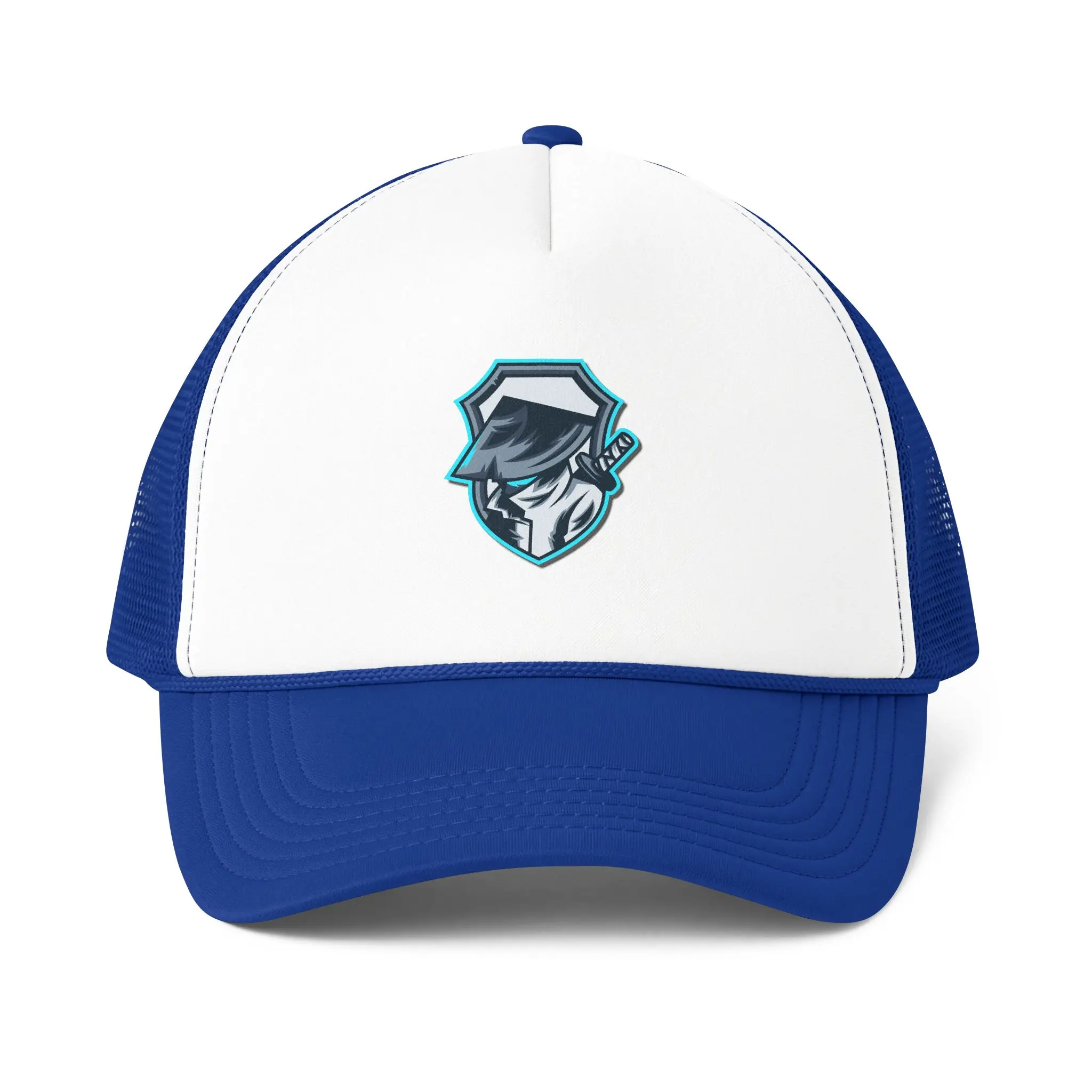 Masked Detective Trucker Cap, Retro Badge Baseball Hat