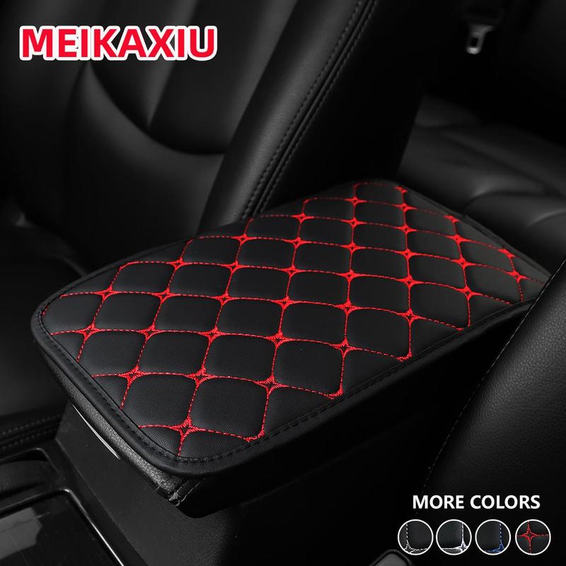 Rhombus Pattern Car Armrest Pad, Breathable Comfortable Car Armrest Box ...