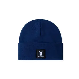Playboy Knit Beanie with Logo Patch