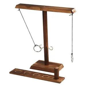 Wooden Ring Tossing Game, 1 Set Creative Wooden Ring Throwing Game, Indoor Party Game Fun, Perfect Activity for Friends, Social Gathering & Entertainment