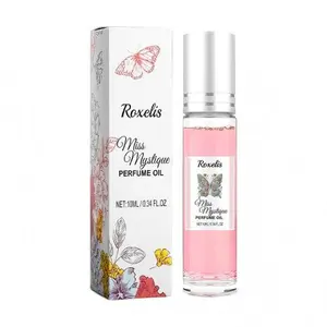 Women's Romantic Rose Roll-On Perfume, Pheromone Infused Charming Scent, Portable Long-Lasting Fragrance Oil for Dating & Daily Wear