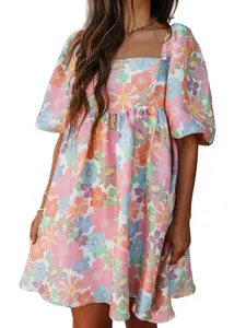 Victoria Pink Summer Floral Dress