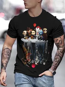 Men's 3D Printed Fashion T-Shirt, Suitable for Squeeze Gift, Mother's Day, Labor Day,Vintage Summer Clothes men's graphic tees   good graphic tees