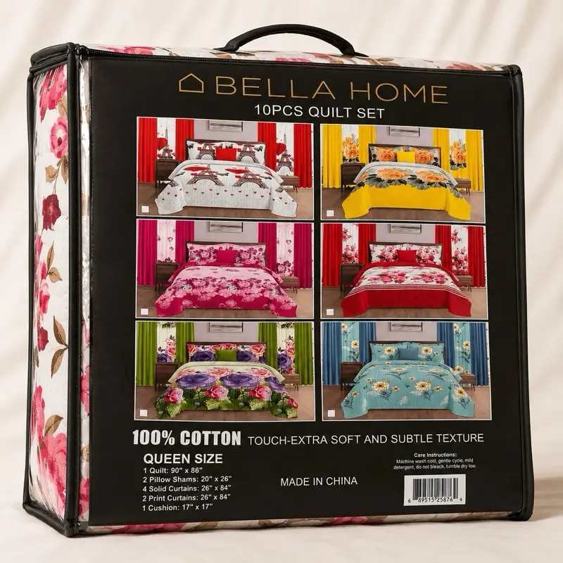 BELLA HOME 10PCS QUILT