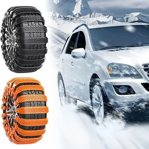 1/20-Pack Car Snow Chains, Reusable Tire Chains, Winter Outdoor Accessories, Emergency Portable Snow Chains for Muddy Roads