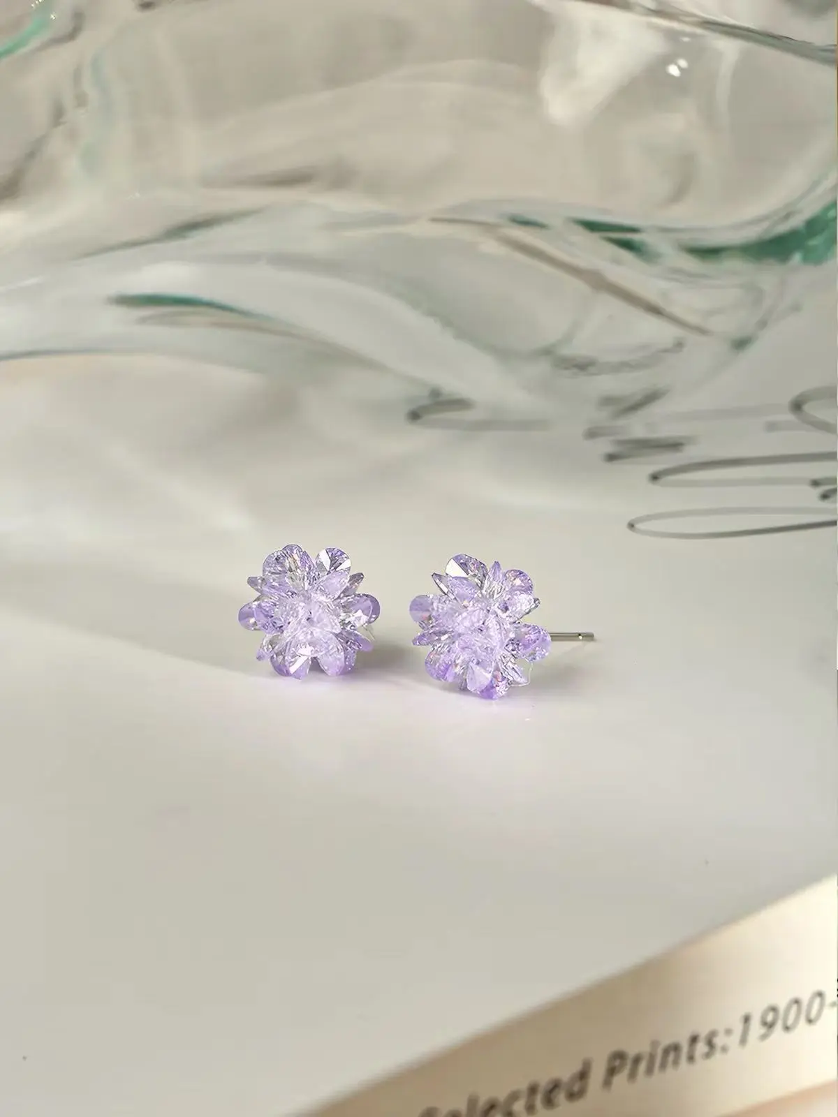 E129 Shiny Iced Out Cubic Zirconia Earrings Anti Fade Plated Hip Hop Ear Jewelry For Him Her