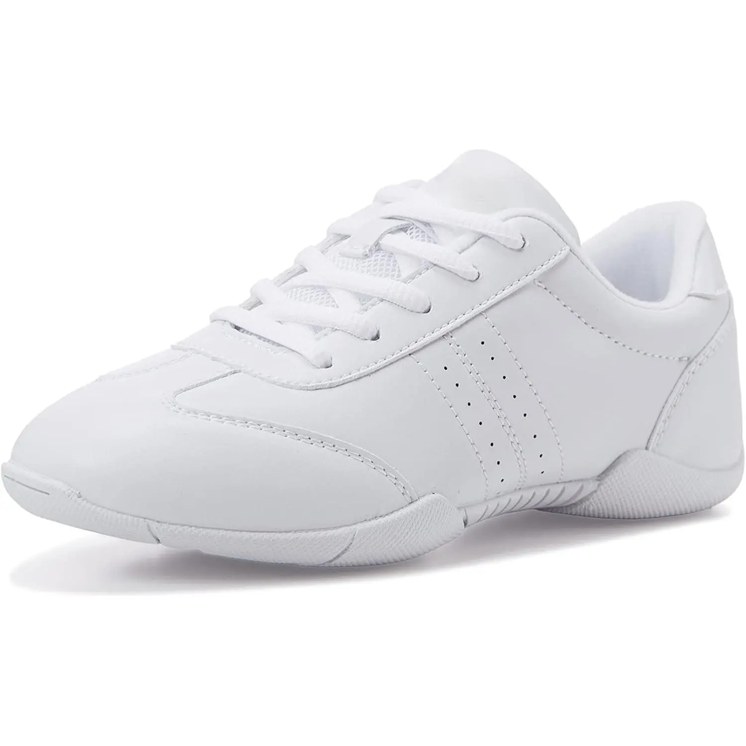 Teen Girls white Cheerleading Dance Shoes Sports Training Tennis Shoes Walking Breathable Competition Cheerleading Sneakers