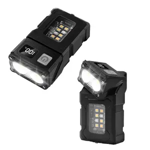 Multi-Function COB Bright Angle-Adjustable Magnetic Flashlight, Portable Outdoor Camping Emergency Light, 360-Rotating Shockproof Durable, High-Luminance Long-Range Spotlight