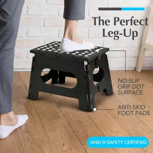 Folding Step Stool is Sturdy Enough to Support Adults and Safe Enough for Kids