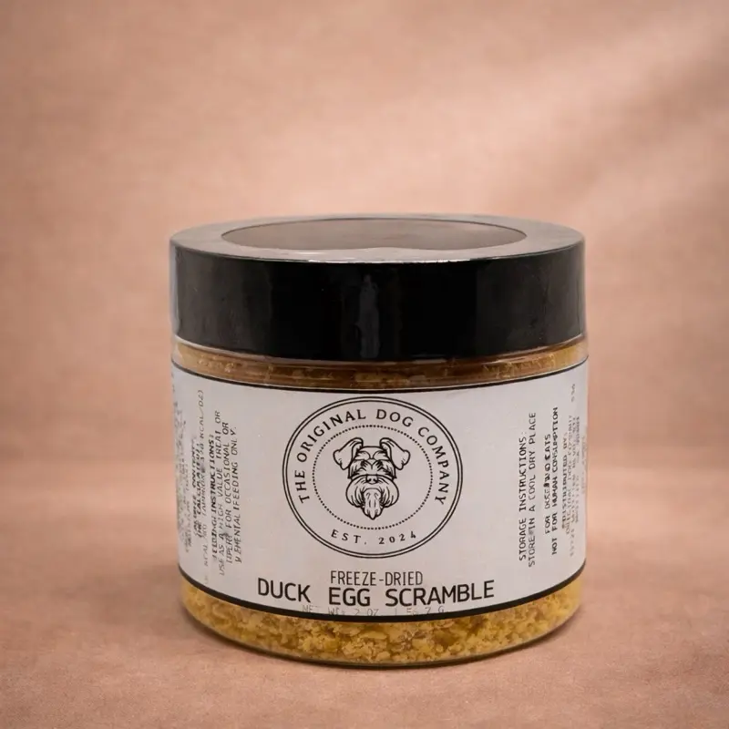 Freeze-Dried Duck Egg Scramble for Dogs & Cats | Natural meal Topper