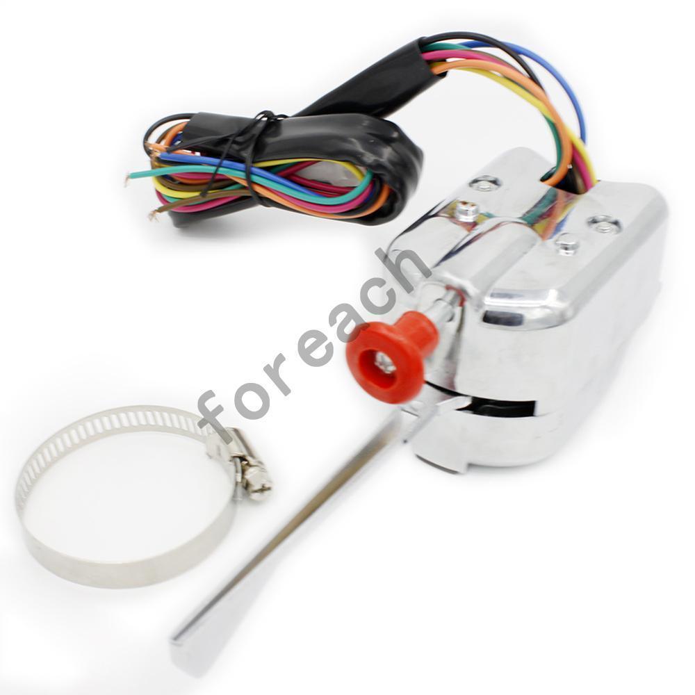 Chrome 12V Universal Street Hot Rod Turn Signal Switch For FORD BUICK GM US