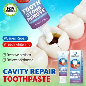 ZKRICARO Cavity Repair Toothpaste - FDA Certified, Enamel Strengthening, Tartar Removal, Herbal Ingredients, Fresh Breath, Oral Health, Relieves Tooth Sensitivity, Promotes Oral Health
