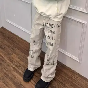 Vintage Street Graffiti Jeans – Oversized Baggy Fit