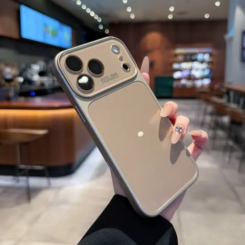 Luxury skin texture crystal phone case, dopamine, Y2K style, all inclusive lens anti drop protection, suitable for iPhone 18 Pro max 17 16 Promax 15 14 13 series skin friendly solid color phone case, solid color phone protective case-A206