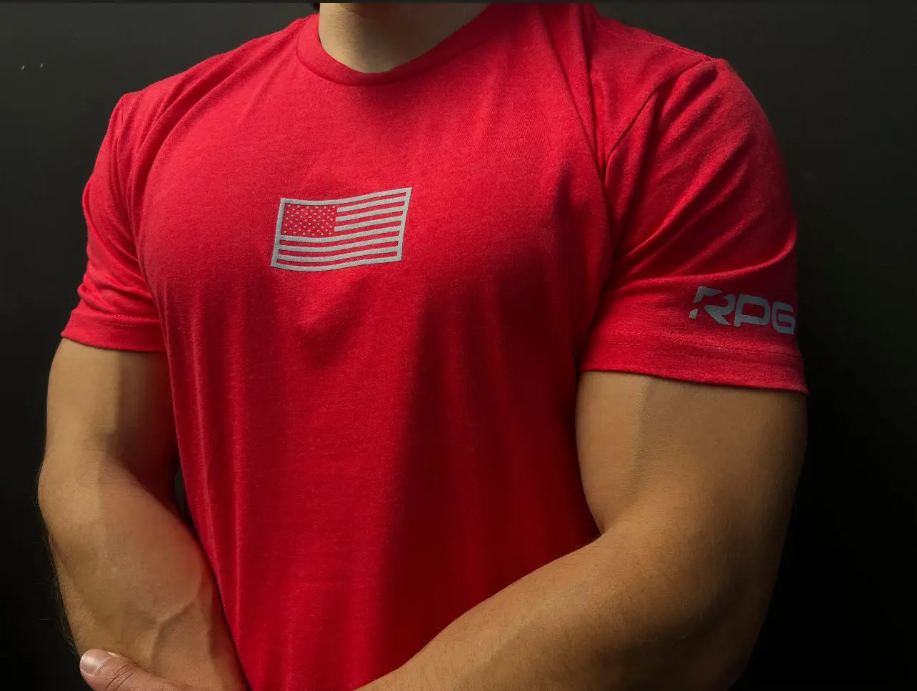 MEN'S RECON PERFORMANCE GEAR "BASIC" TEE -HEATHER RED
